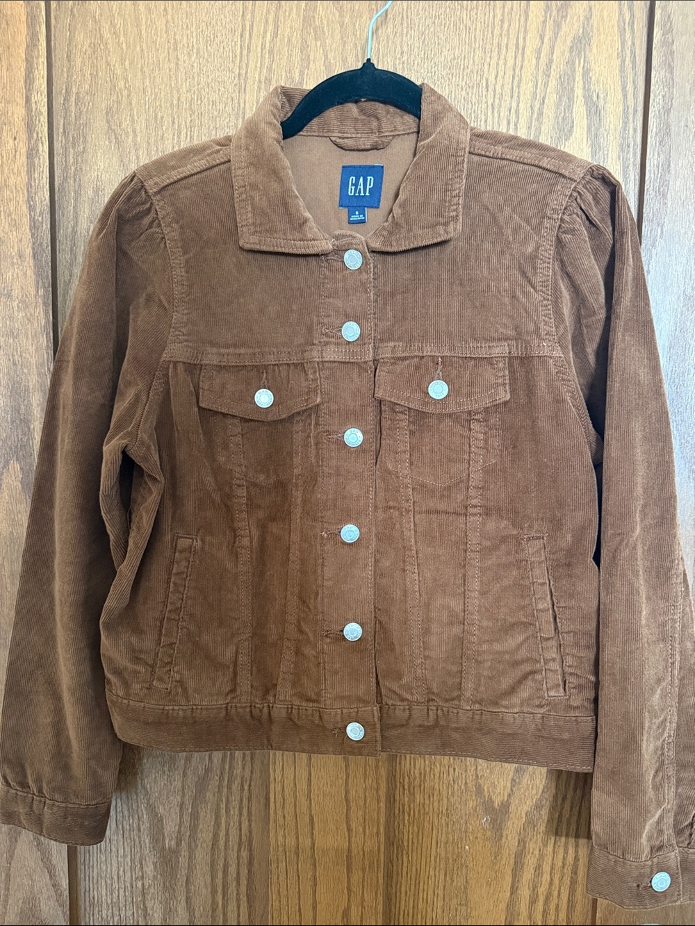 GAP Women's Rust Brown Corduroy Trucker Jacket